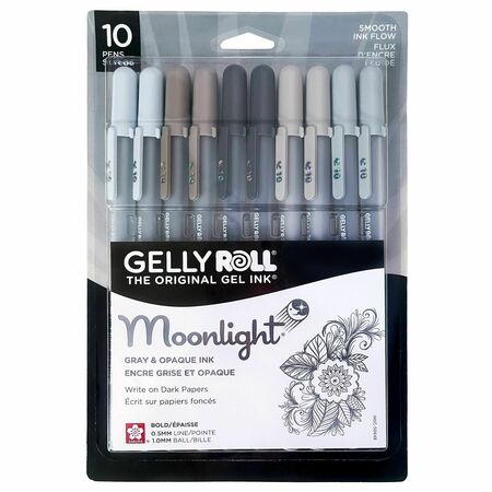 SAKURA Gelly Roll Moonlight, Grays, 10PK 50648